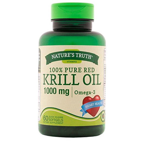 100% pure red krill oil omega 3
