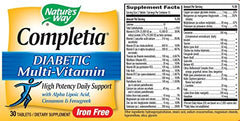 COMPLETIA DIABETIC MULTIVITAMIN 30TABS
